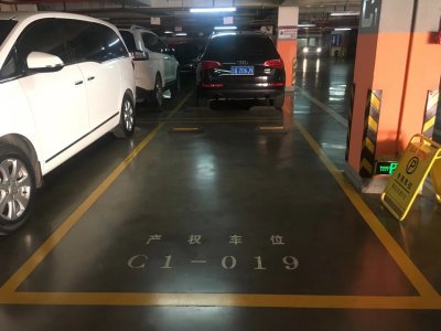 南城投彩色密封固化劑停車場案例